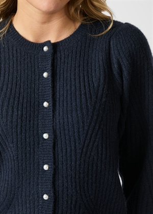 Puli knit cardigan Navy Neo Noir 